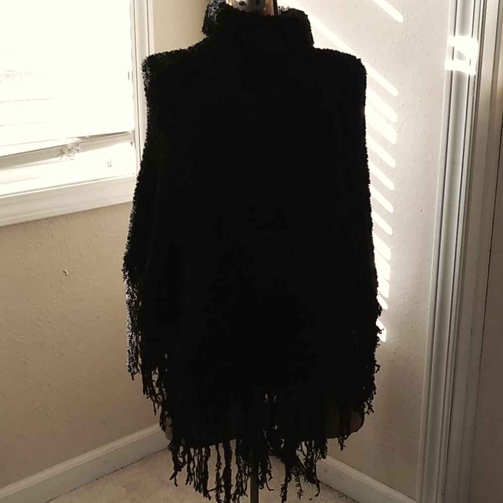 Black Poncho by Cejon Accessories